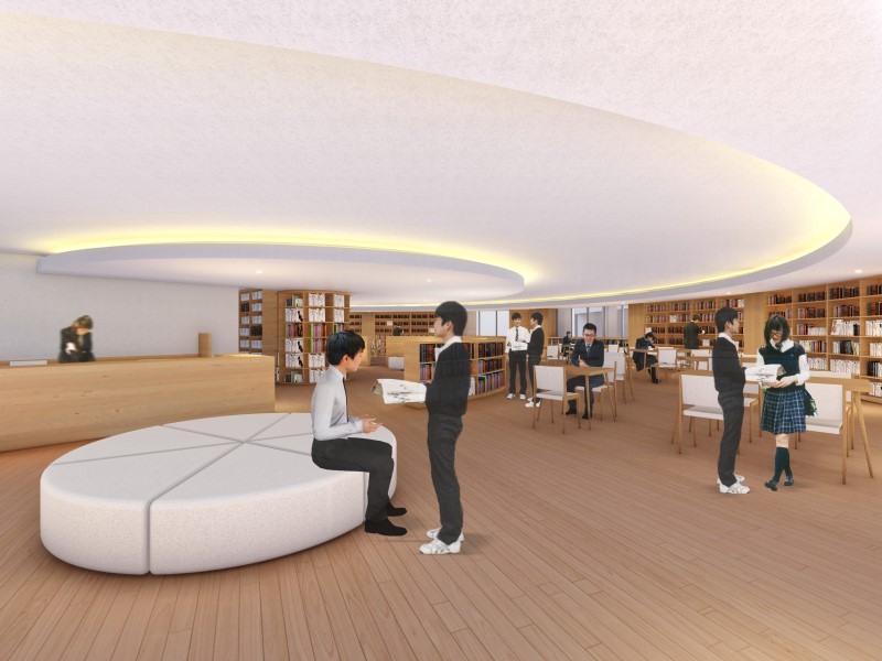 正門と玄関の間のくつろぎ空間となる前庭